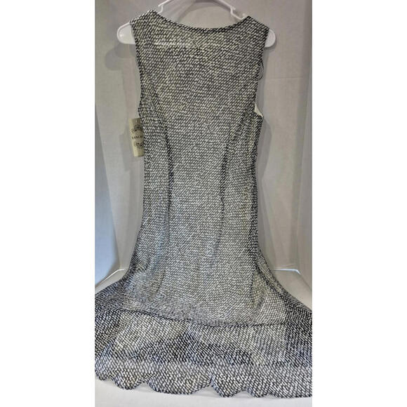 New! Sangria Size 12 Modern Sleeveless Cocktail Party Midi Dress ~ Black & White - Picture 4 of 9